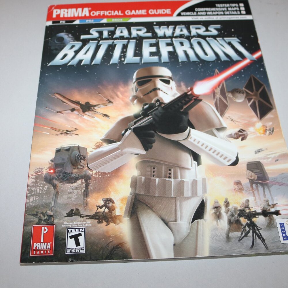 The Prima Official Game Guide XBOX Star Wars Battlefront paperback book 2004